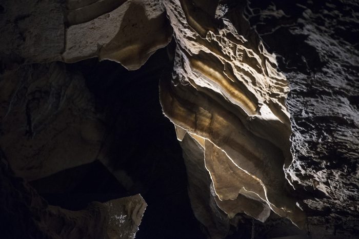 abstract cave background in ruby falls tennessee