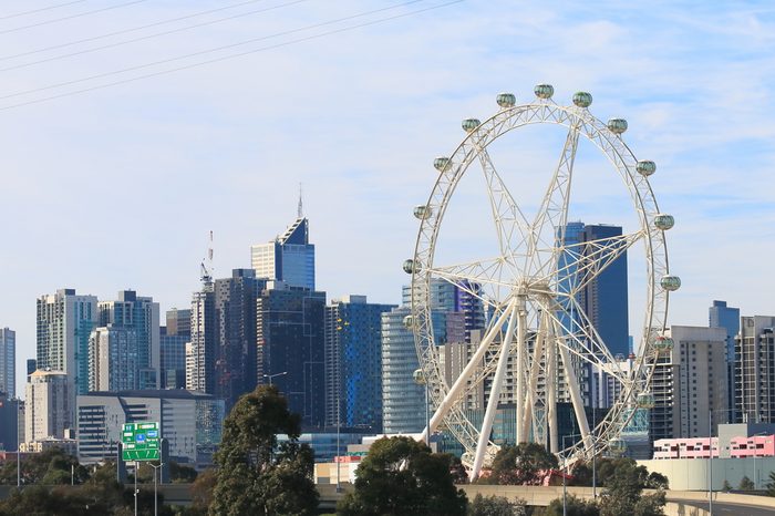 Melbourne downtown cityscape Australia