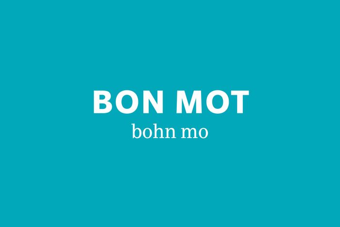 bon mot pronunciation