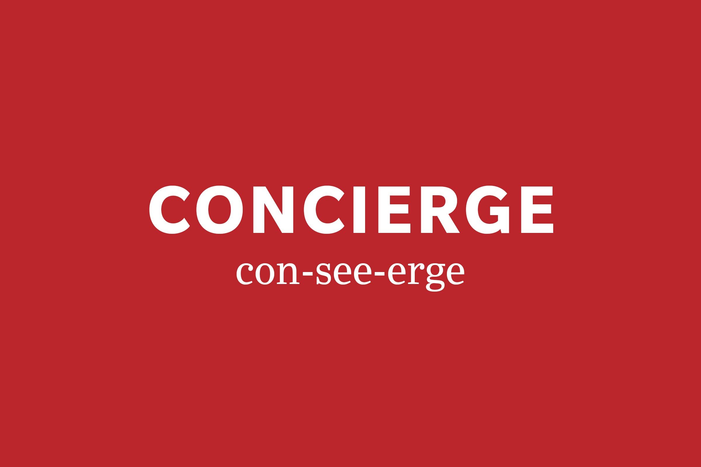 concierge pronunciation
