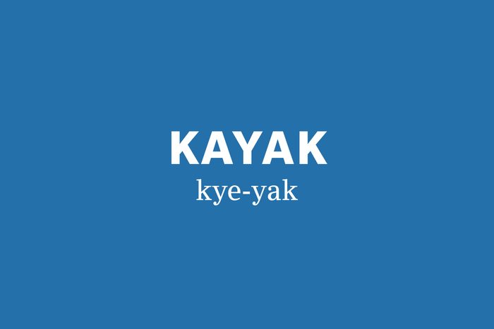 kayak pronunciation
