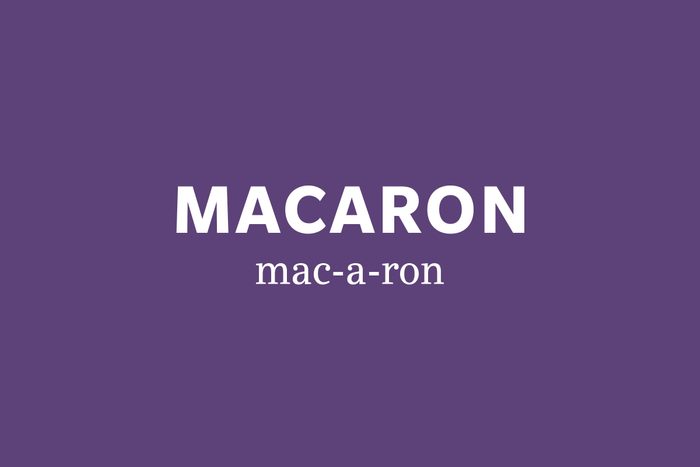 macaron pronunciation