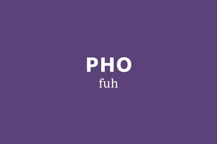 pho pronunciation