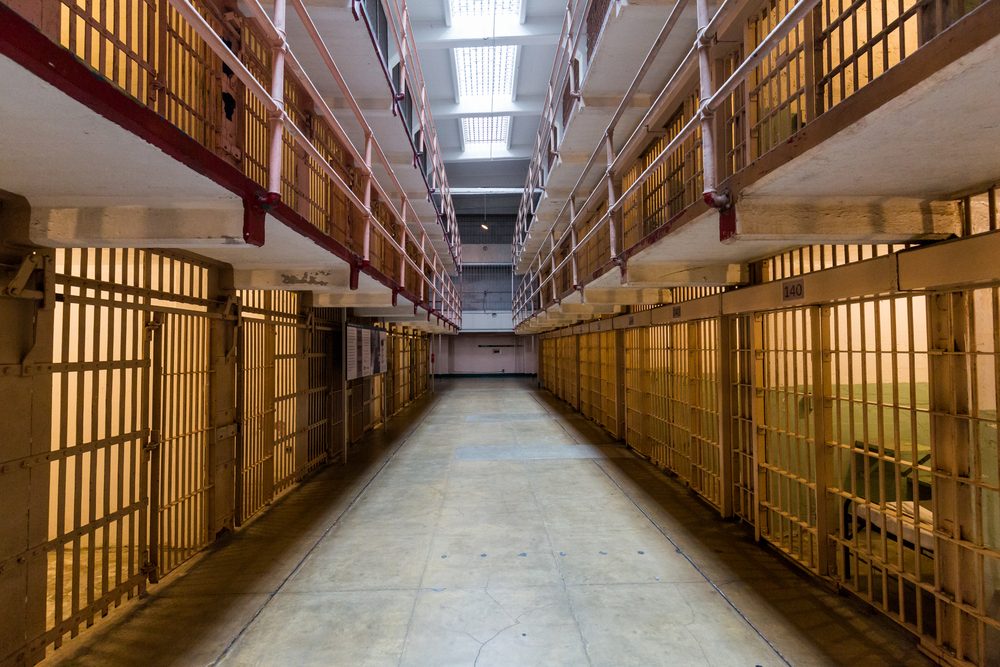 Interior views of the Alcatraz Island