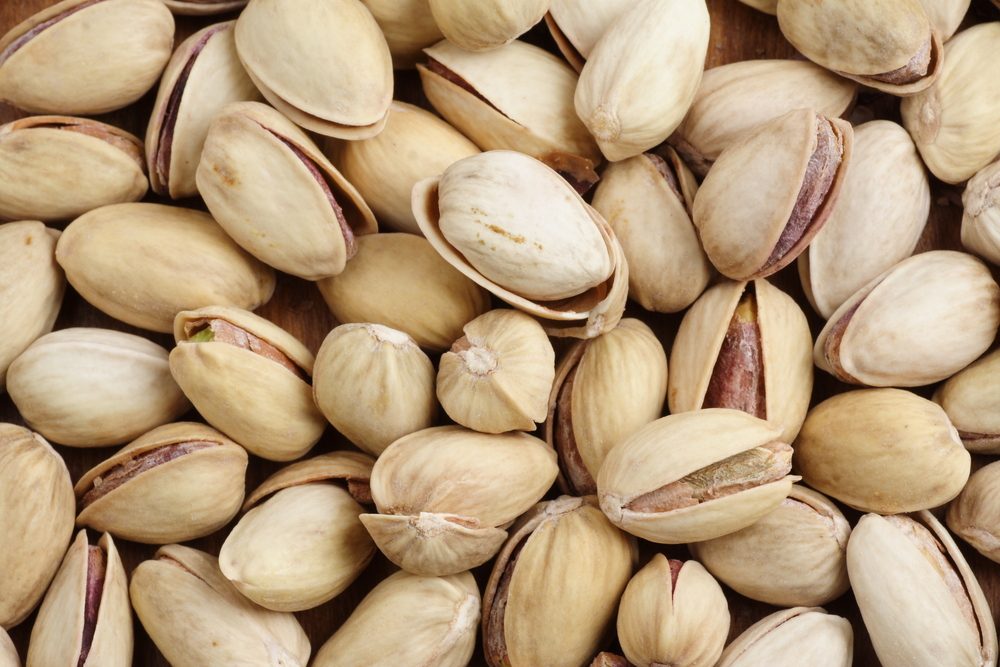 background of pistachio-nuts