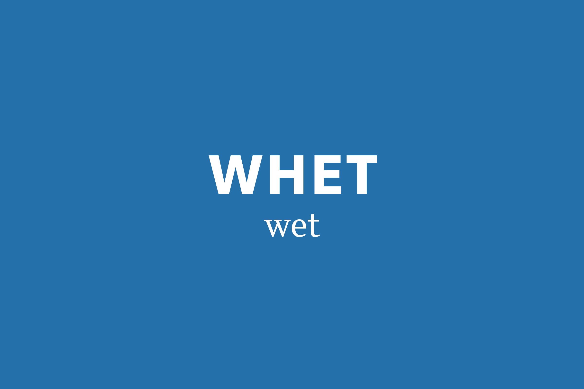 whet pronunciation