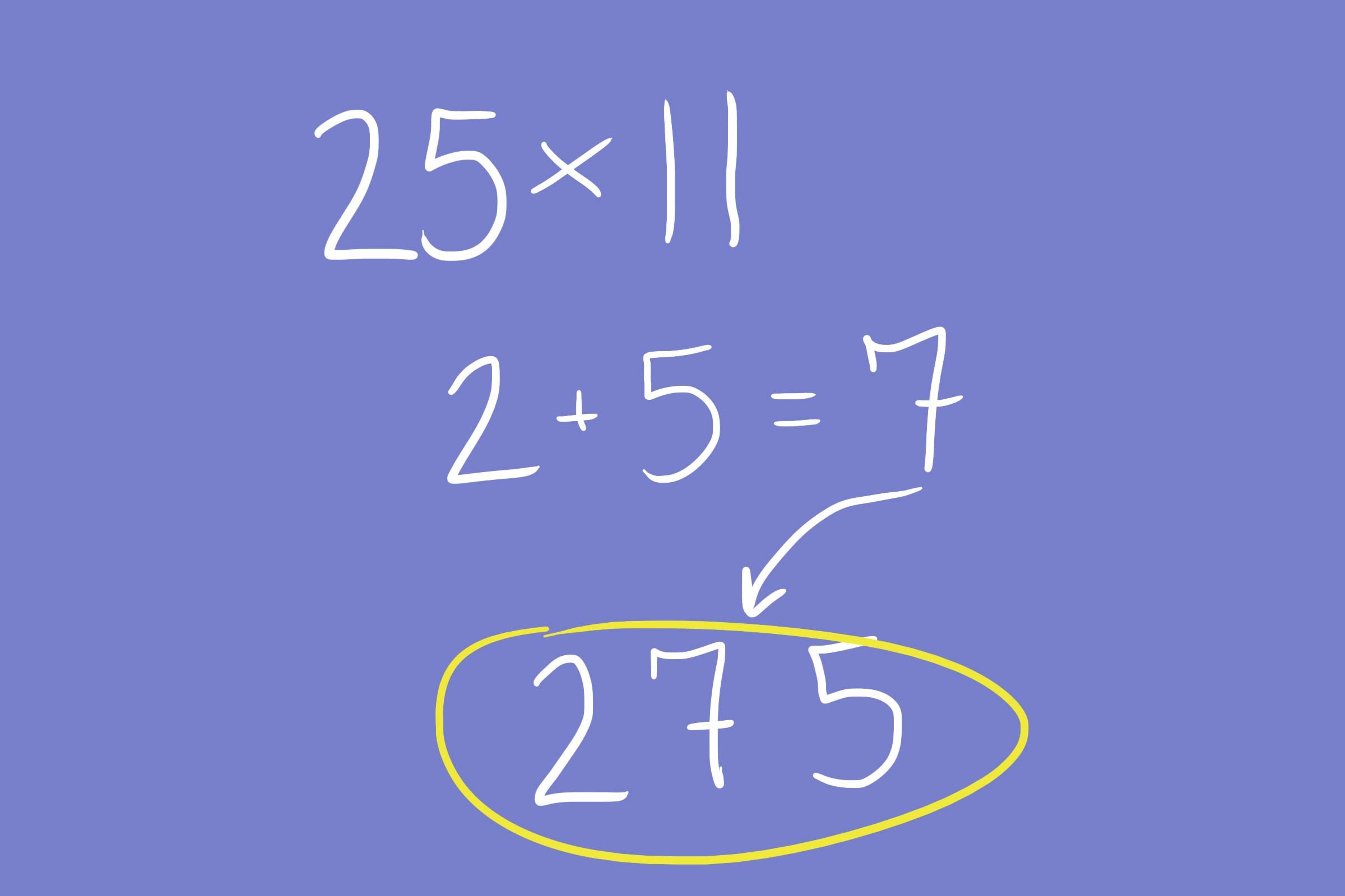 Multiplying two-digit numbers by 11