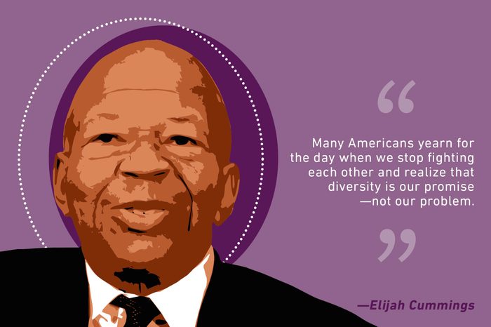 elijah cummings illustration and quote