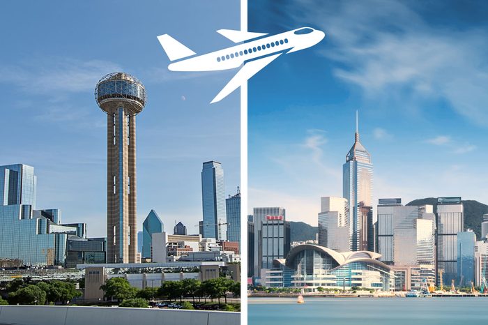 longest nonstop flights dallas to hong kong