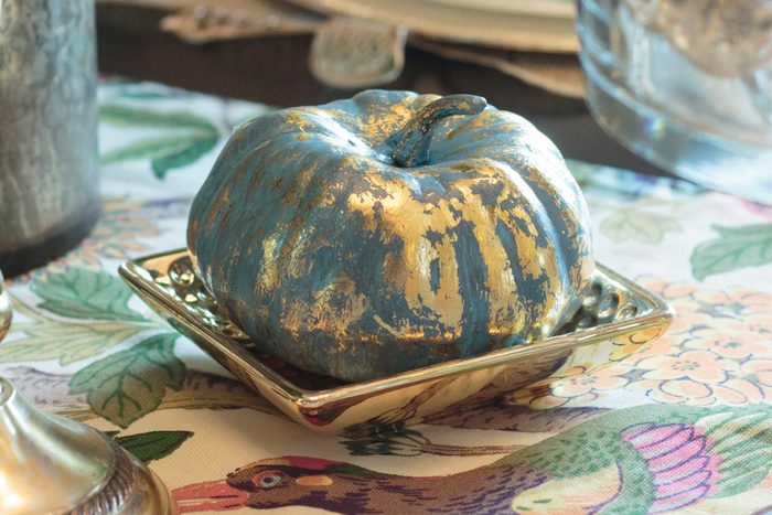Metallic-foil pumpkin