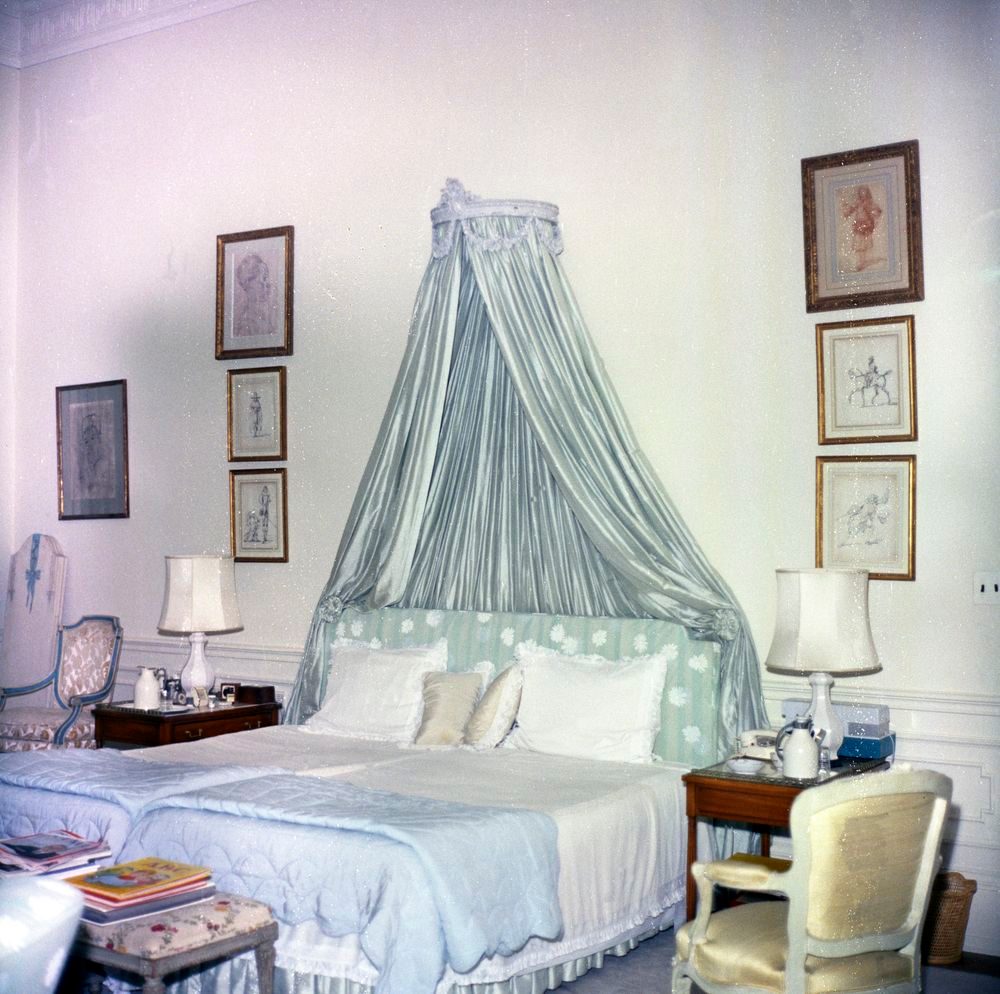 detail of jackie's bed