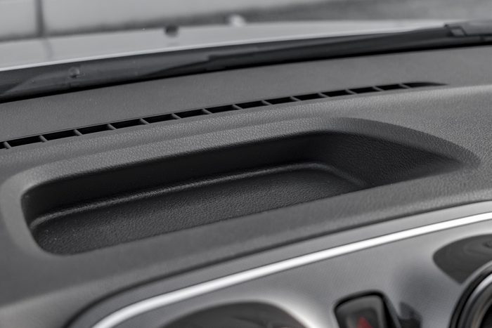 Car compartment on the top of central console