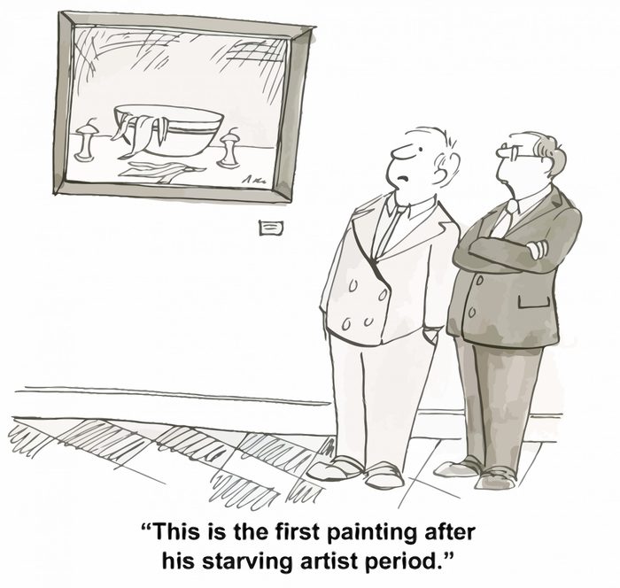 "This was his first painting after his starving artist period."