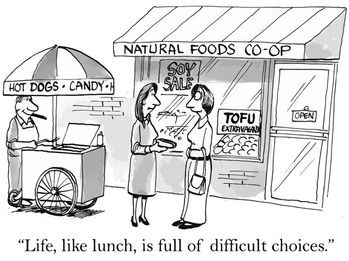 life is like lunch cartoon