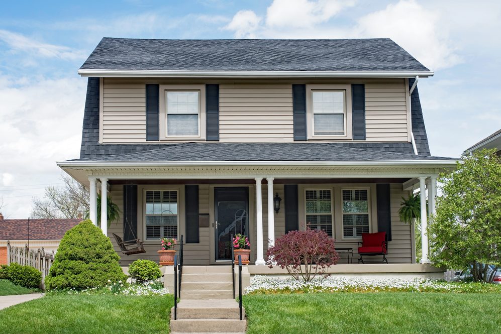 Two Story House with Open Porch