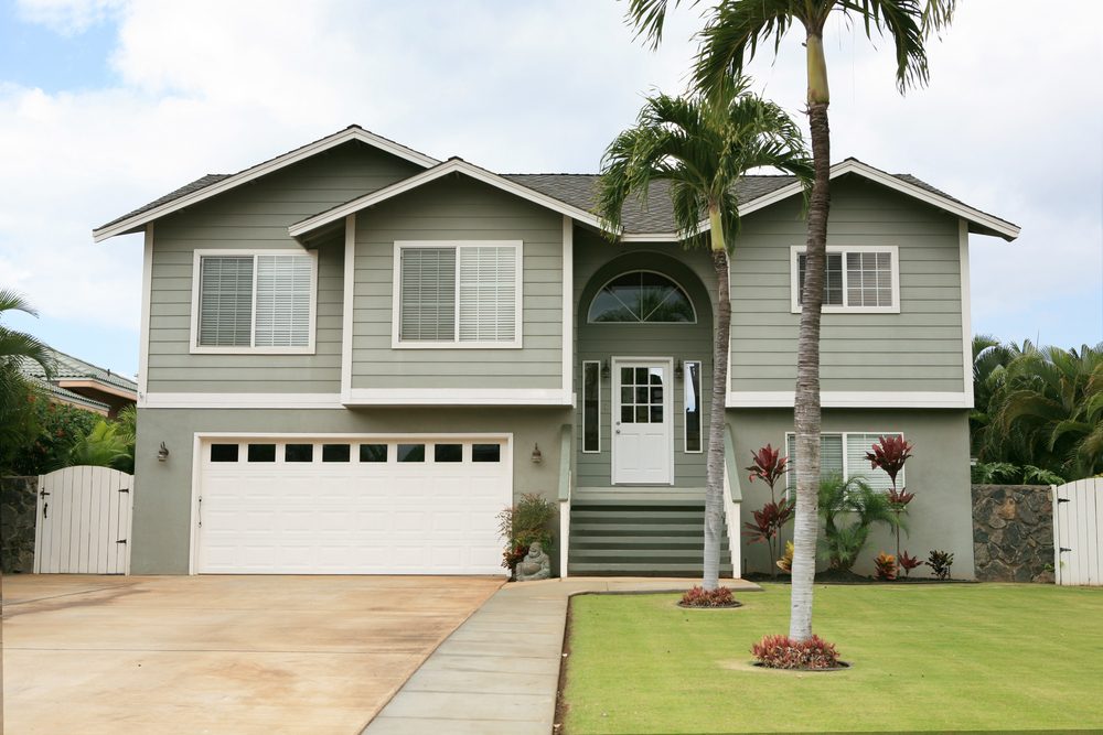 Gray house in Hawaii