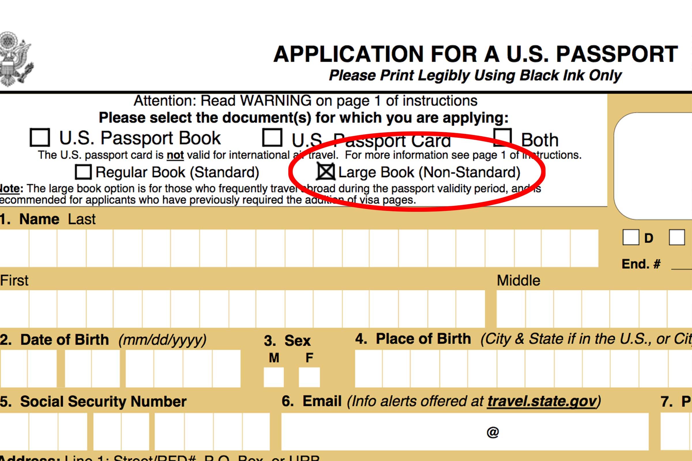 passport application