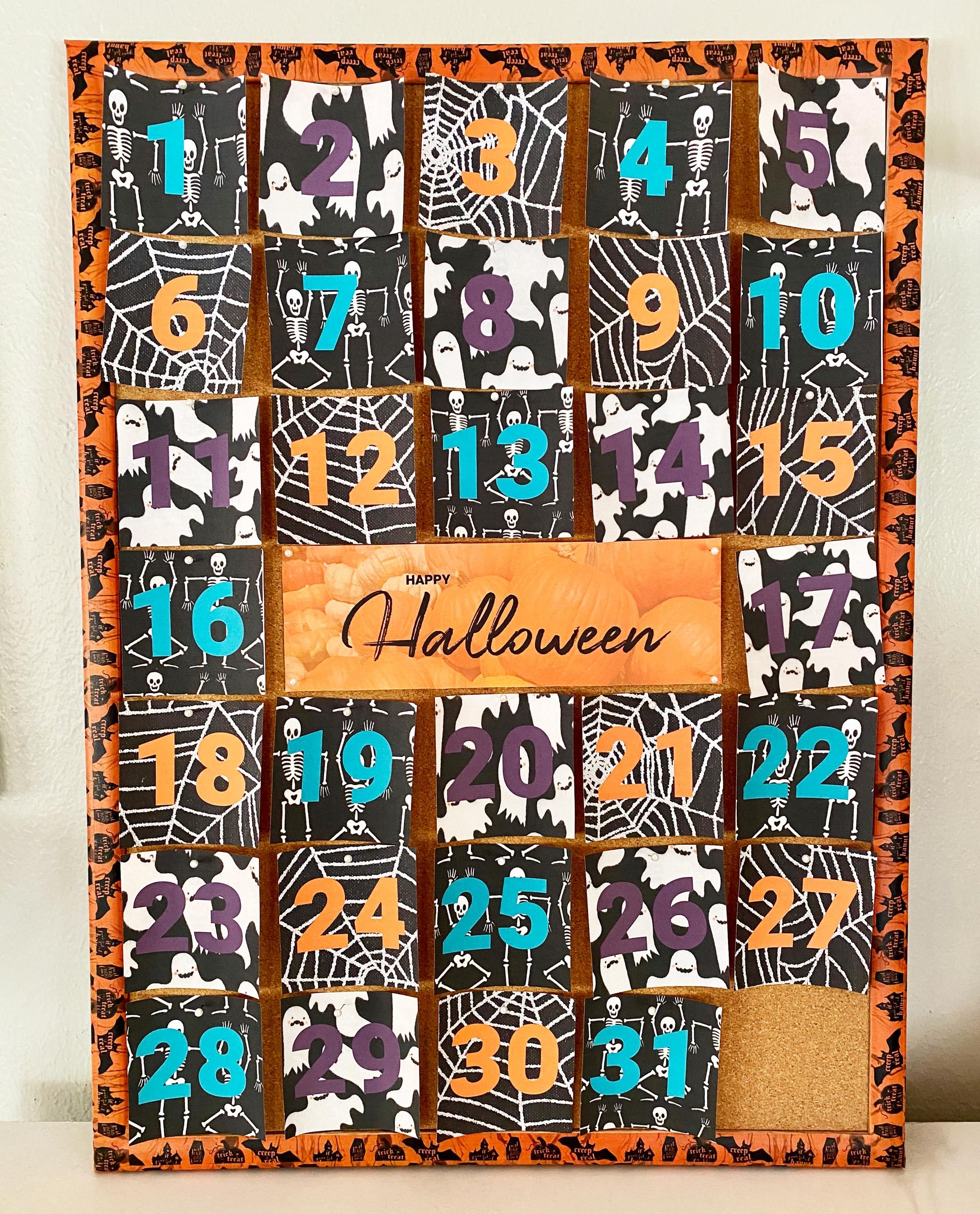 halloween countdown calendar craft