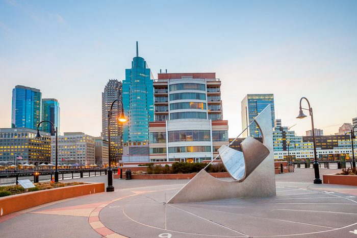 View from Hudson River Waterfront Walkway in Jersey City.