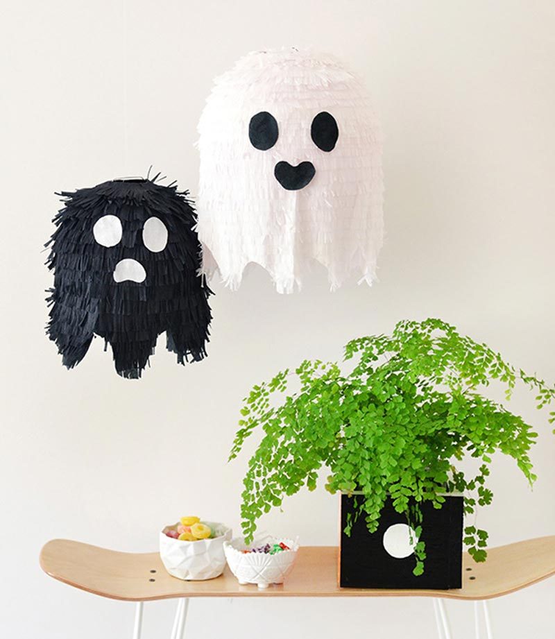 ghost pinatas halloween craft