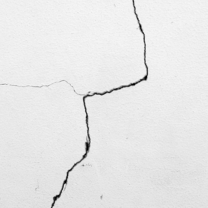 white wall with cracks