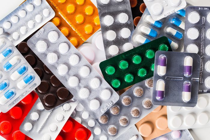 Pills in blister pack, medicine
