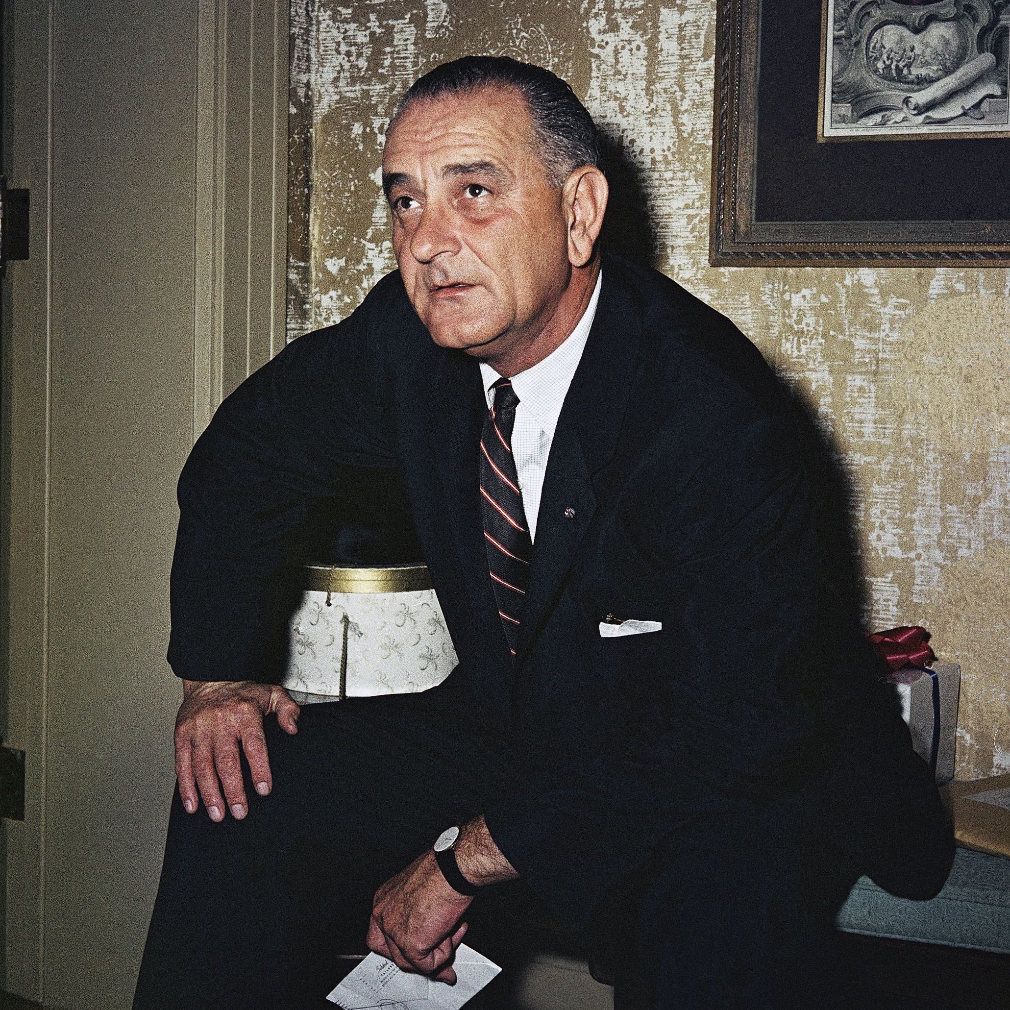 Sen. Lyndon B. Johnson Posing, Washington, USA