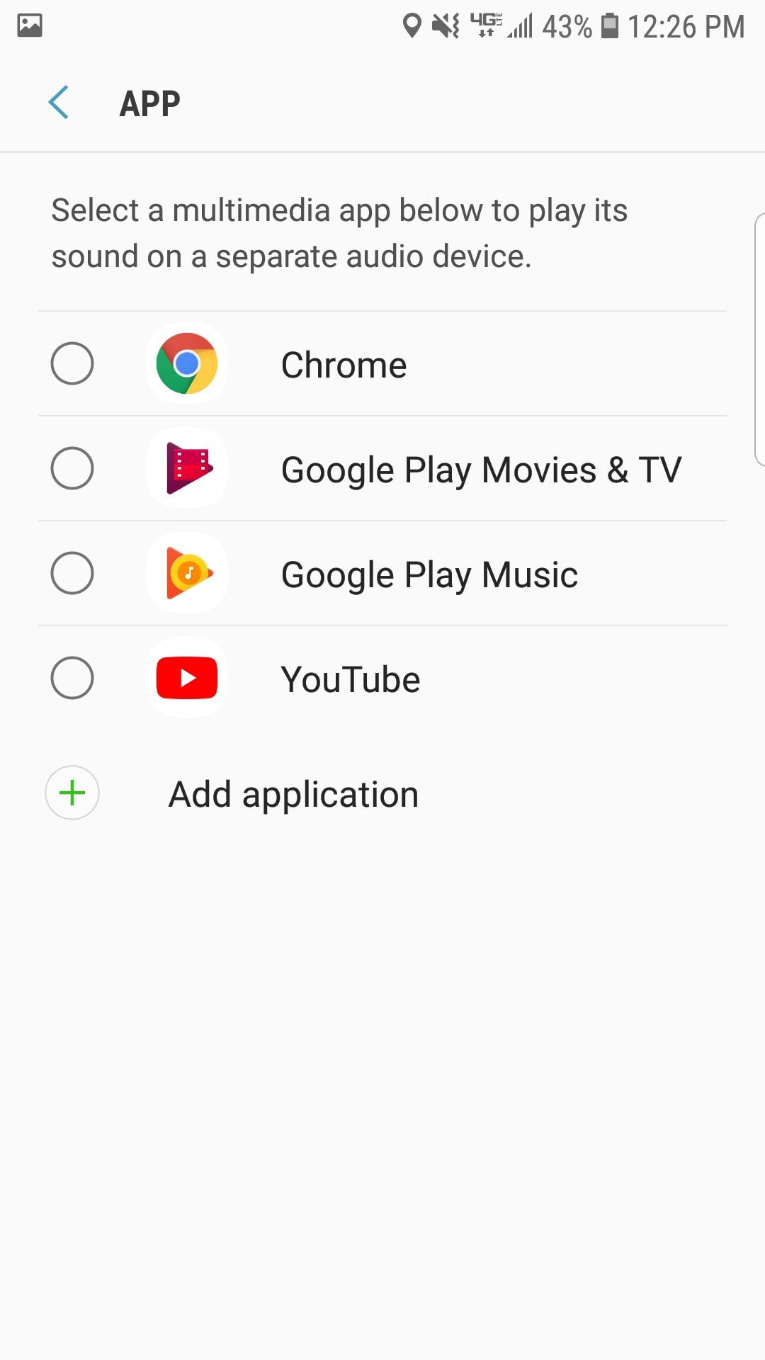 control volume for specific apps