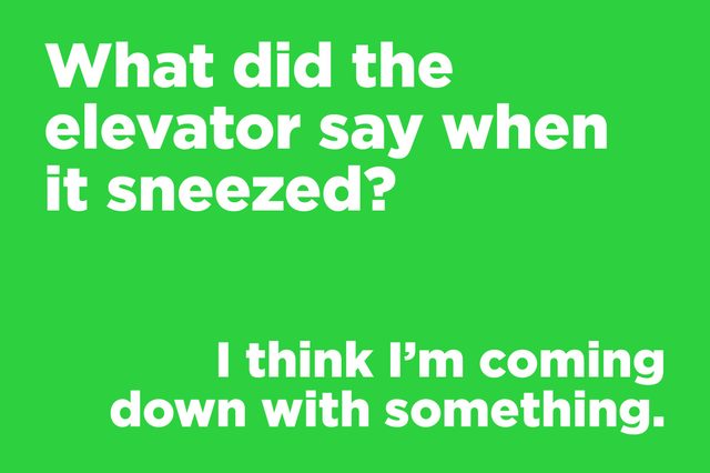 elevator sneezed