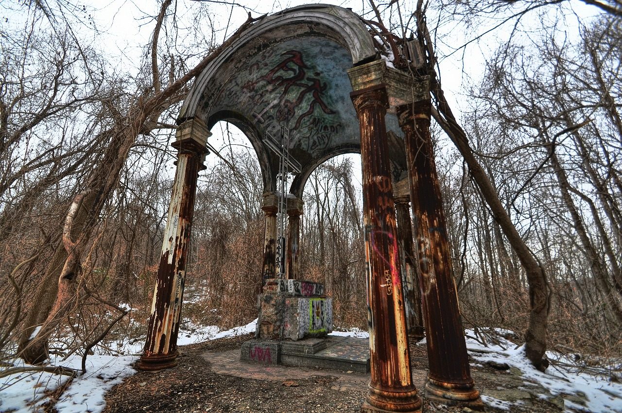 Cross At Hell House By Forsaken Fotos