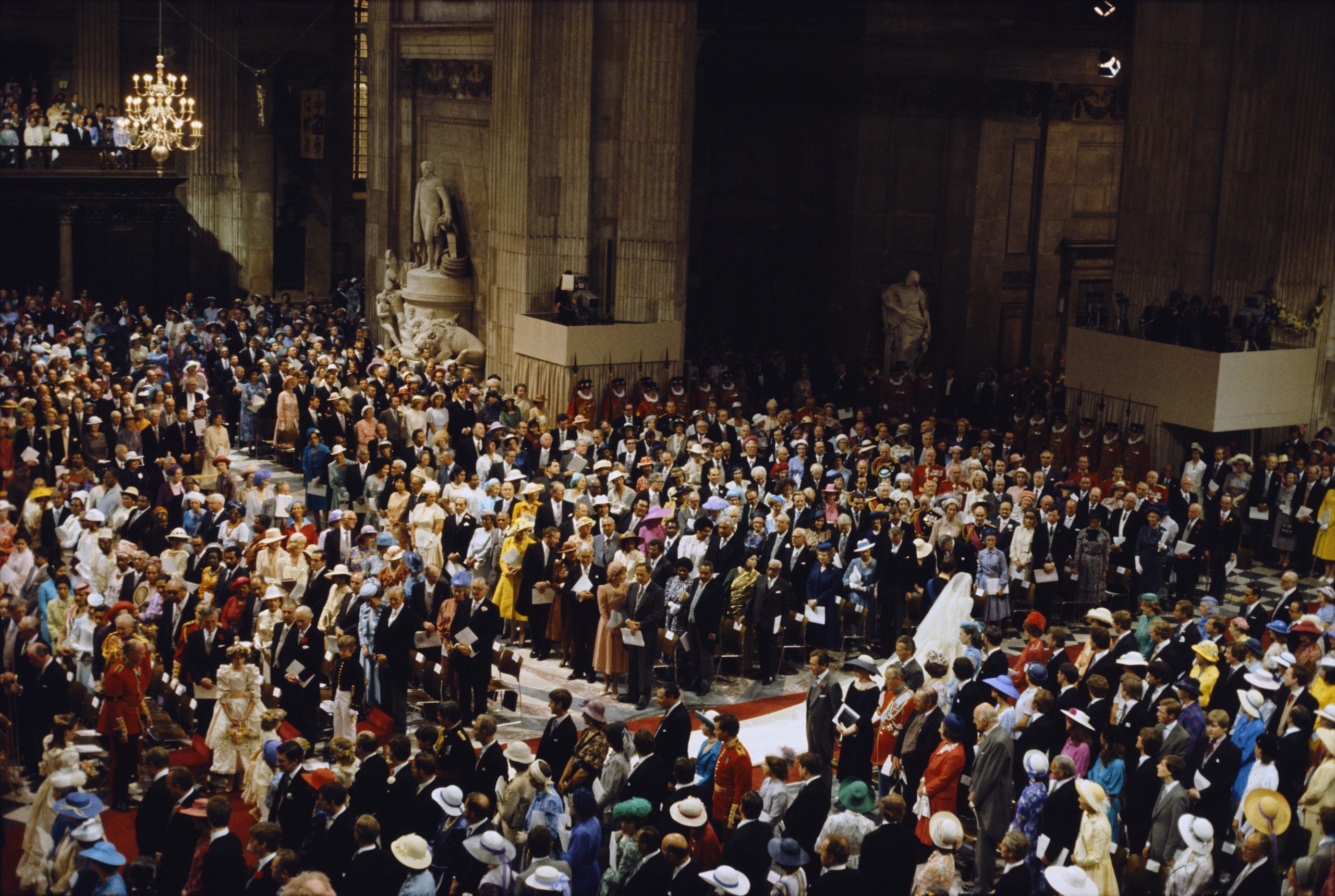 The wedding of Charles, Prince of Wales, and Lady Diana Spencer, at St Paul's Cathedral in London, UK, 29th July 1981