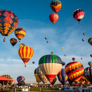 Hot air balloons