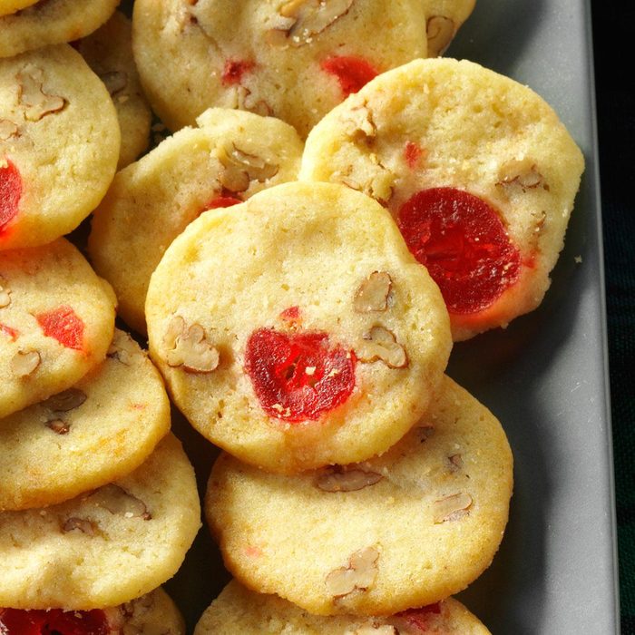 Oklahoma: Cherry-Pecan Icebox Cookies