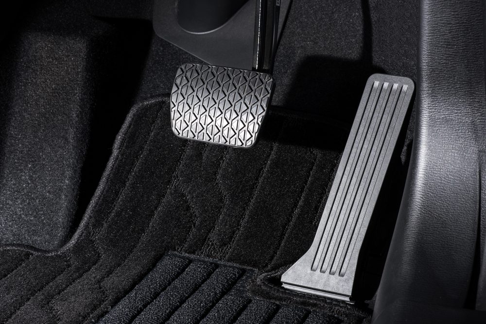 Brake and accelerator pedal of automatic transmission car