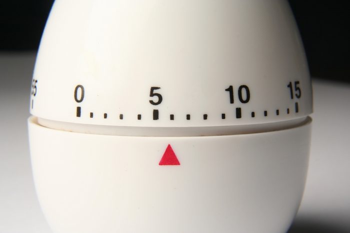 timer set with 6 minutes to go