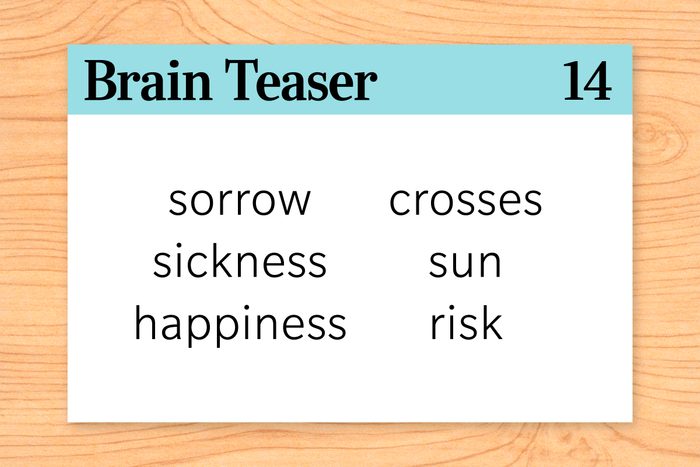 I am the beginning of sorrow and the end of sickness. You cannot express happiness without me yet I am in the midst of crosses. I am always in risk yet never in danger. You may find me in the sun, but I am never out of darkness.