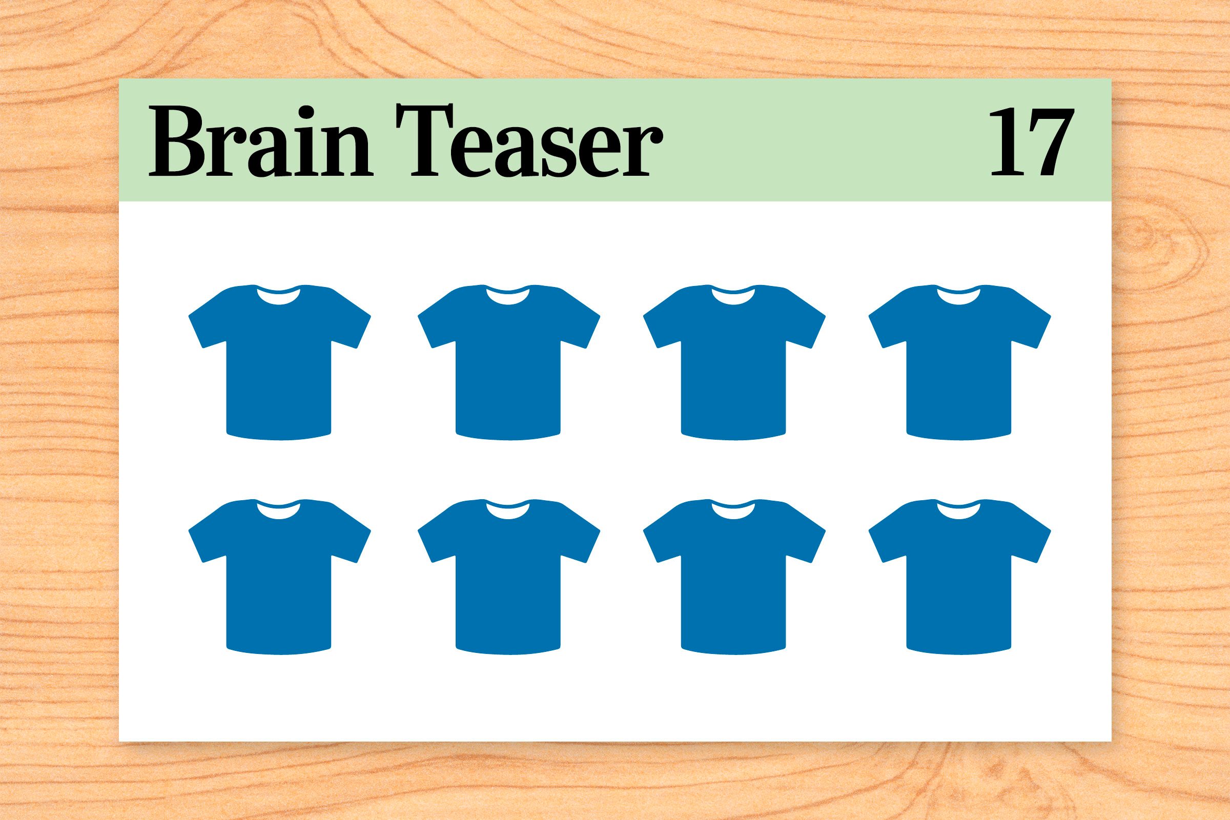 Fourteen of the kids in the class are girls. Eight of the kids wear blue shirts. Two of the kids are neither girls or wear a blue shirt. If five of the kids are girls who wear blue shirts, how many kids are in the class?