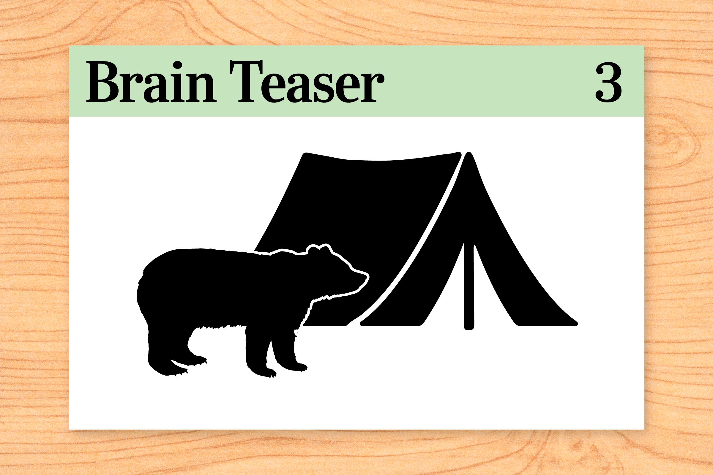 I left my campsite and hiked south for 3 miles. Then I turned east and hiked for 3 miles. I then turned north and hiked for 3 miles, at which time I came upon a bear inside my tent eating my food! What color was the bear?