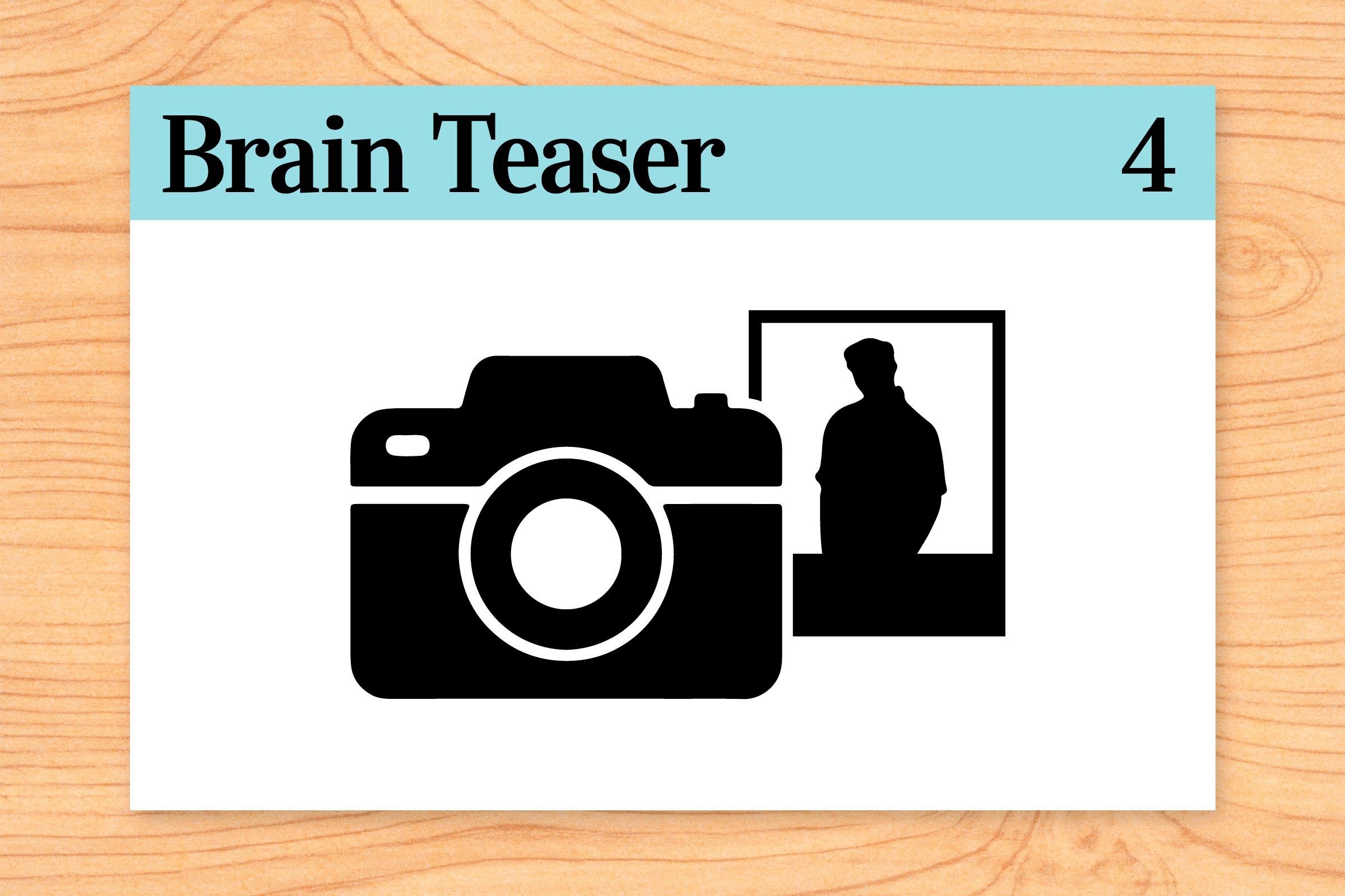 A man is looking at a photograph of someone. His friend asks who it is. The man replies, “Brothers and sisters, I have none. But that man’s father is my father’s son.” Who was in the photograph?