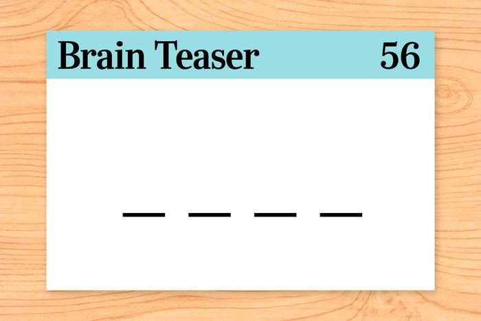 What 4-letter word can be written forward, backward or upside down, and can still be read from left to right?