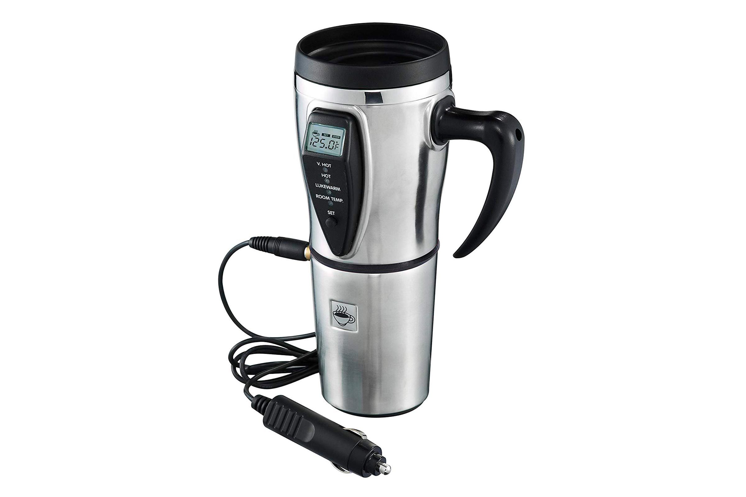 Heated smart travel mug