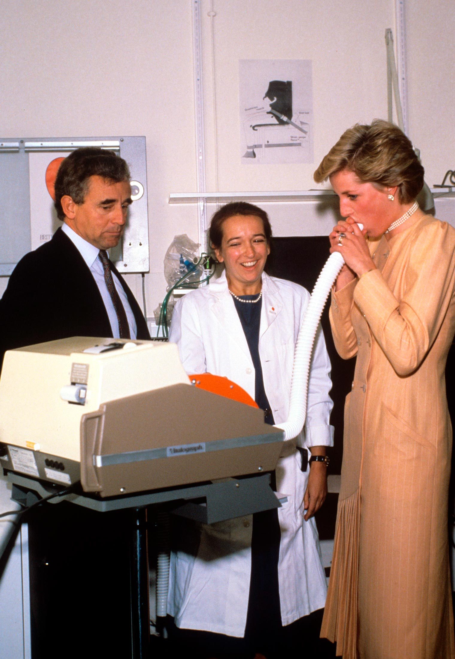Princess Diana at Brompton Hospital