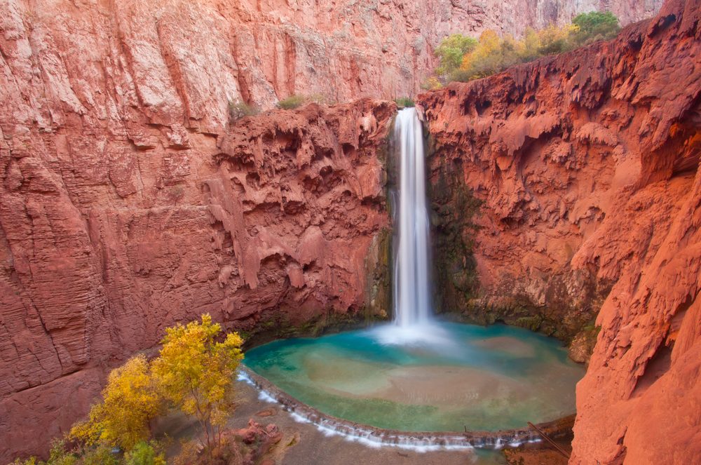 Mooney Falls, Havasu Canyon, Havasupai Indian Reservation, Arizona, United States