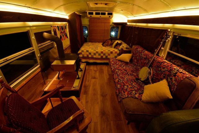 Cozy School Bus Conversion