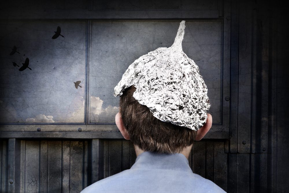 Boy in a tin foil hat