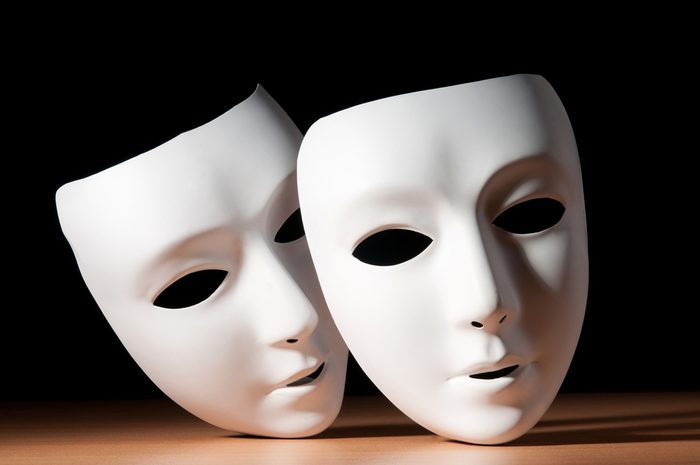 Masks with theatre concept