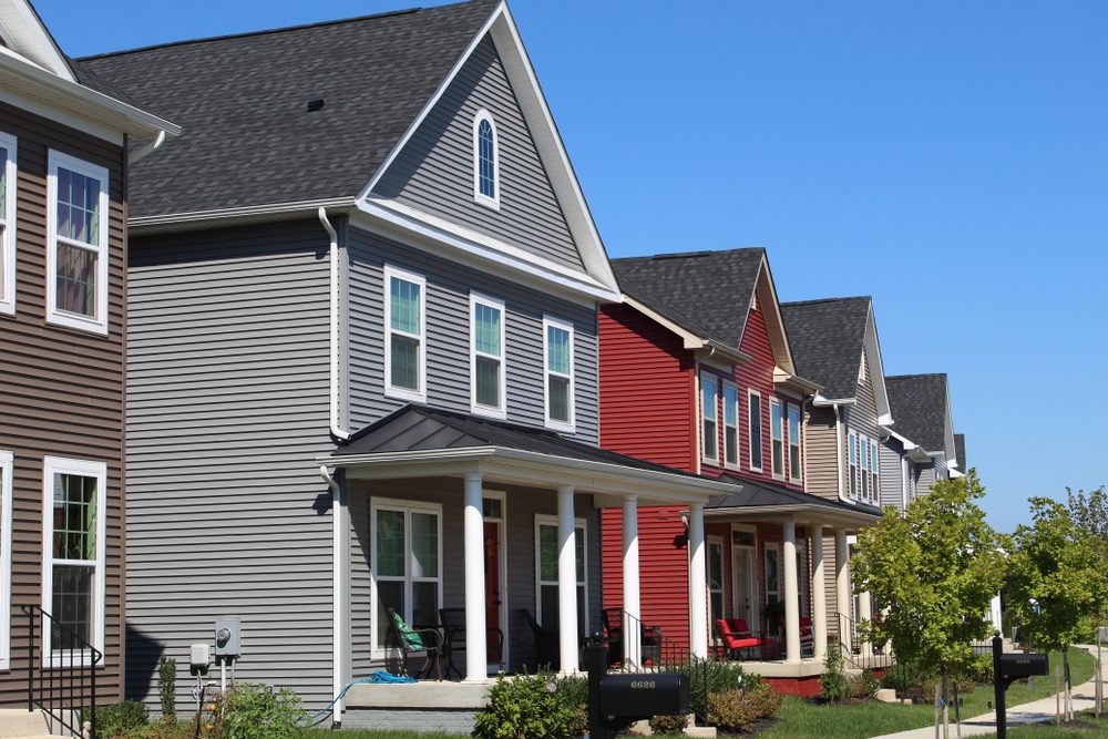 street view of neighborhood houses