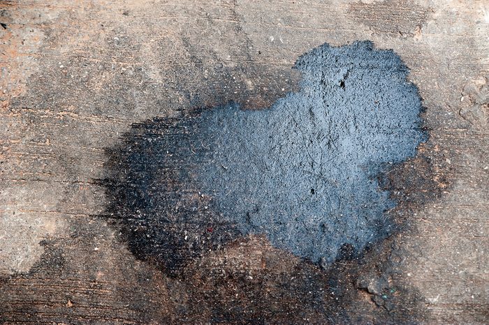 Oil stains on the floor