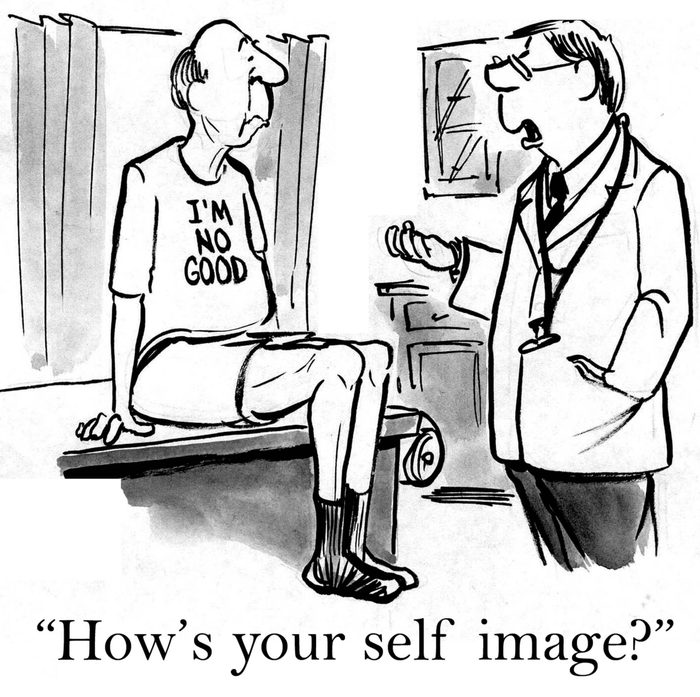 medical and mental health cartoon