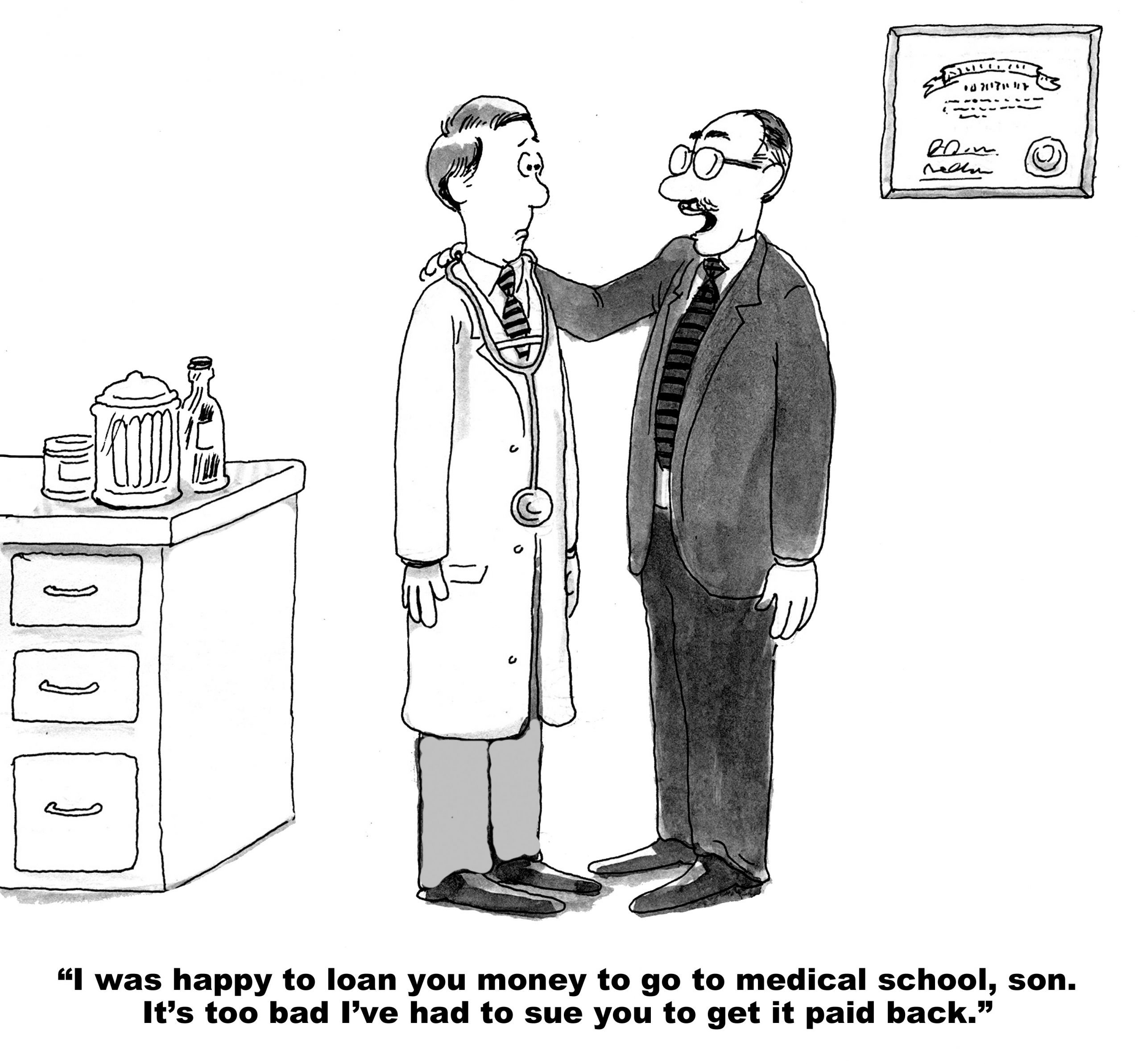 medical father son cartoon